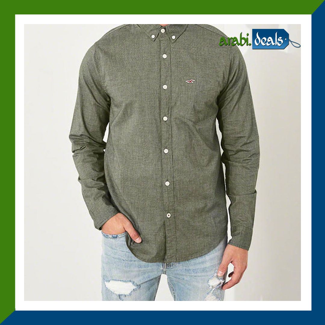 Stretch Poplin Olive Shirt Stretch Poplin Olive Shirt