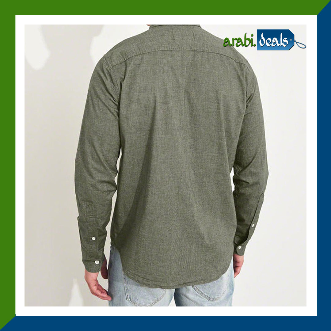 Stretch Poplin Olive Shirt Stretch Poplin Olive Shirt